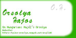 orsolya hajos business card